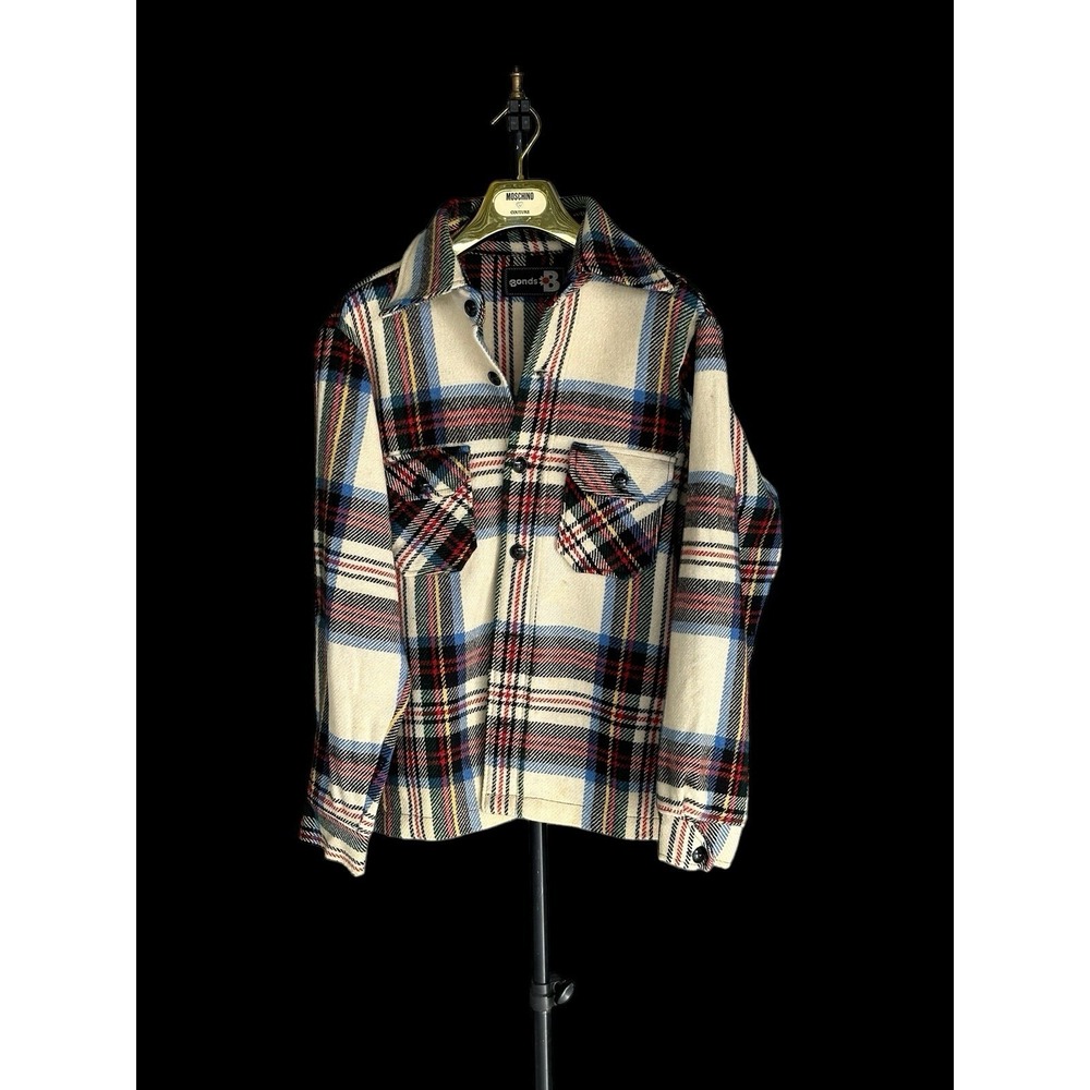 Bonds‎ Flannel Men's Button Up Wool Heavyweight Sz Medium/Large 90's Australian